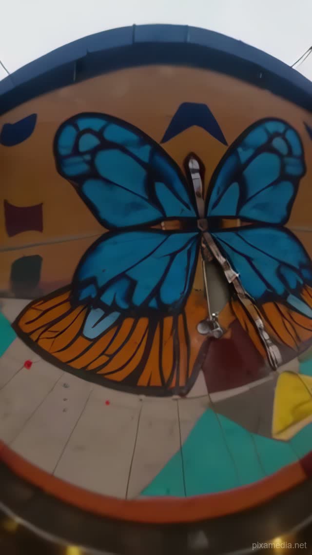 Cocoon Cracks Beneath Concrete Sky - Street Art AI stock